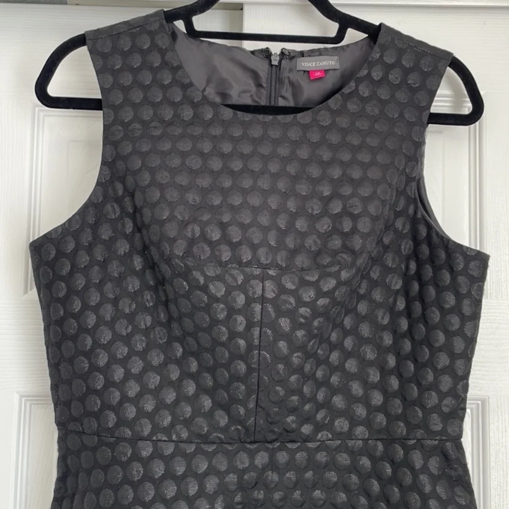 Vince Camuto Black Polka Dot Mini Dress